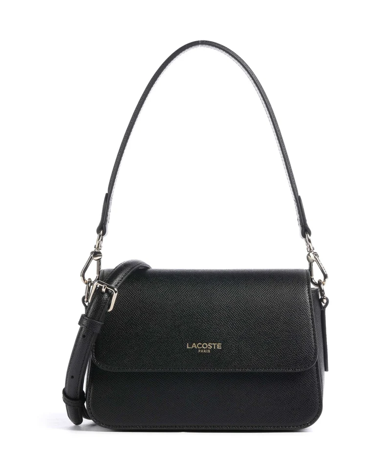 Lacoste Champs Elysees Sac porté épaule noir