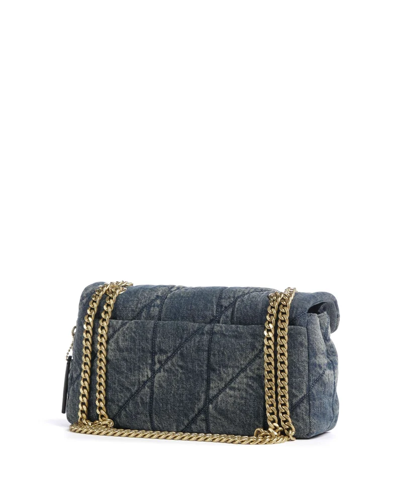 Coach Tabby Soft Quilted Loved Denim 26 Sac porté épaule dark indigo