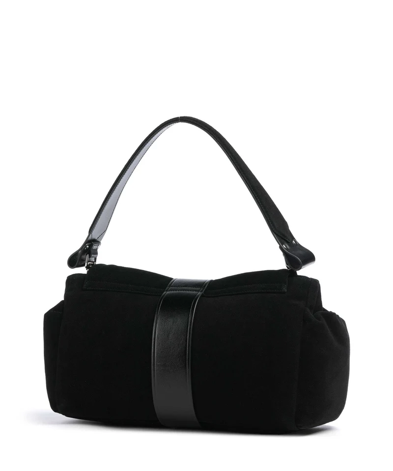 Vivienne Westwood Hazel Suede Treasure XL Sac porté épaule black