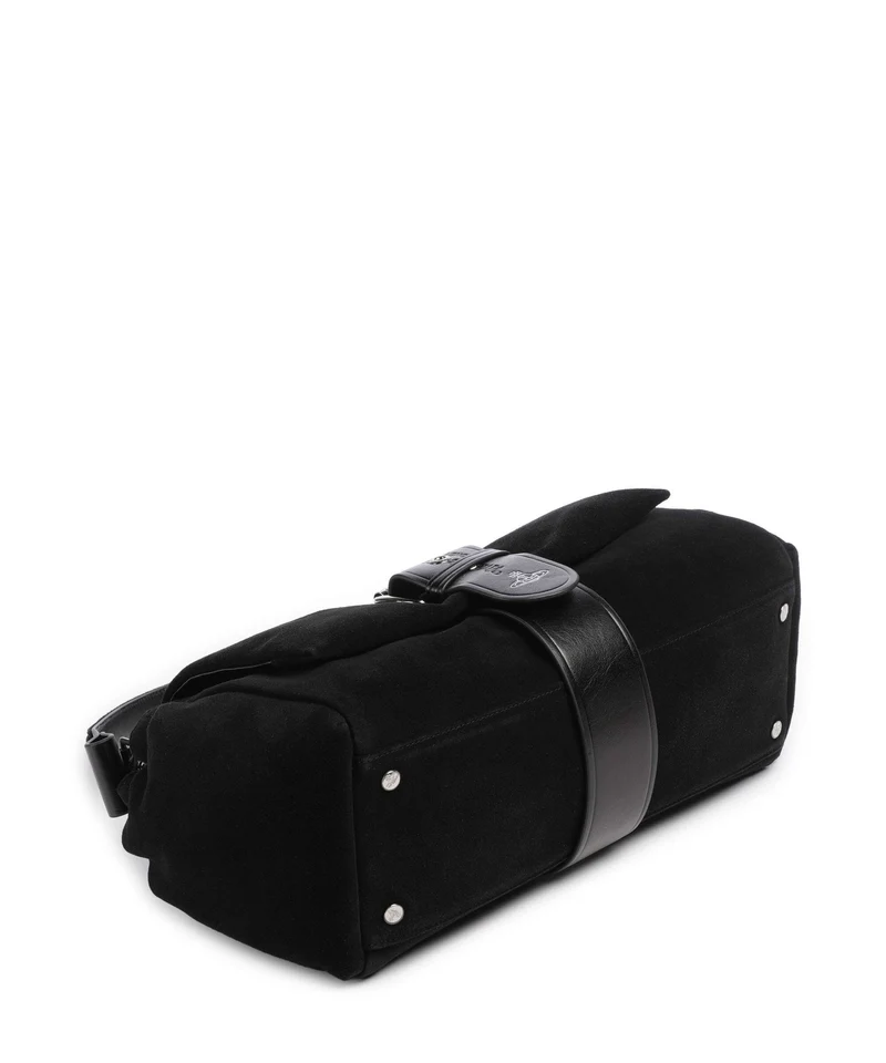 Vivienne Westwood Hazel Suede Treasure XL Sac porté épaule black