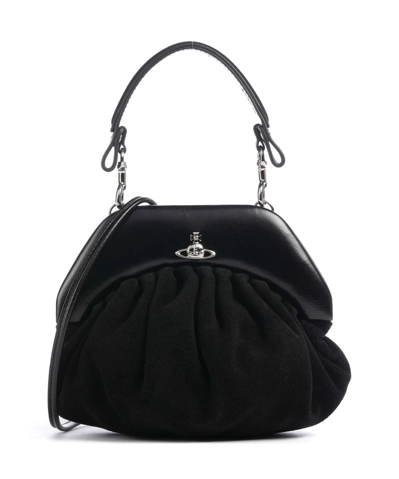 Vivienne Westwood Brooke Suede Sac à main black