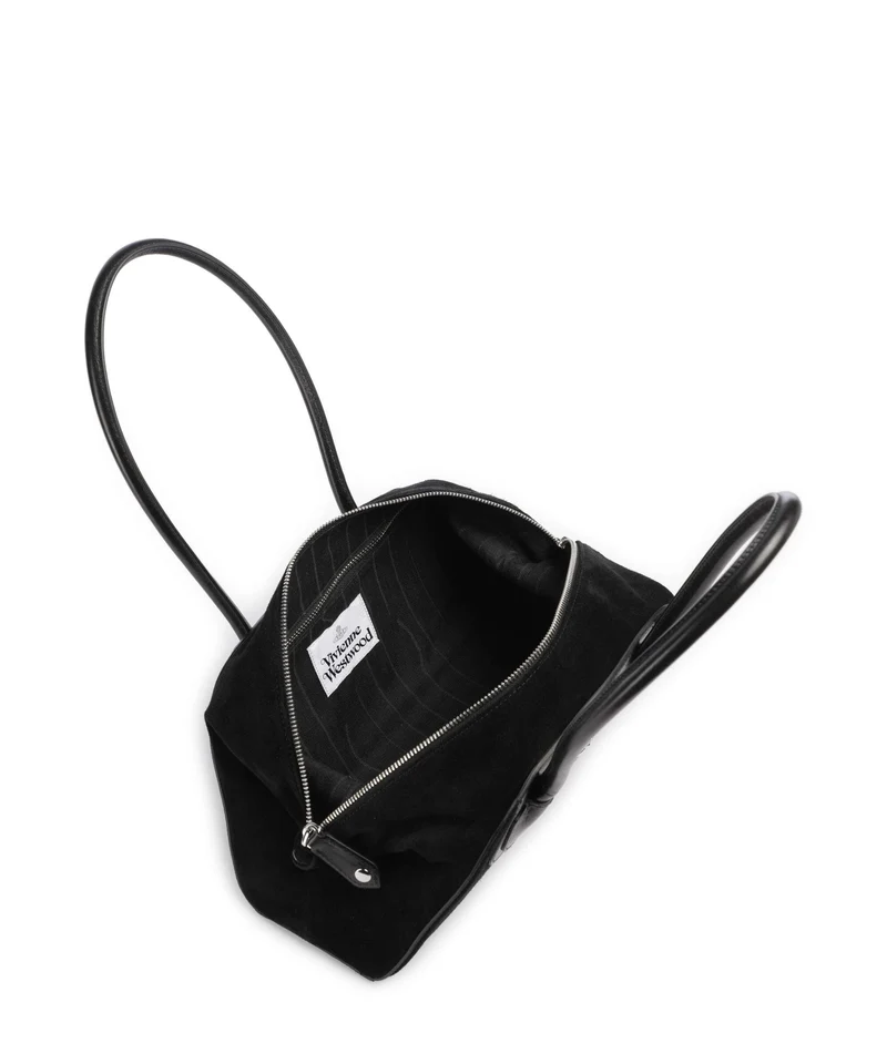 Vivienne Westwood Shirley Suede Small Sac porté épaule black