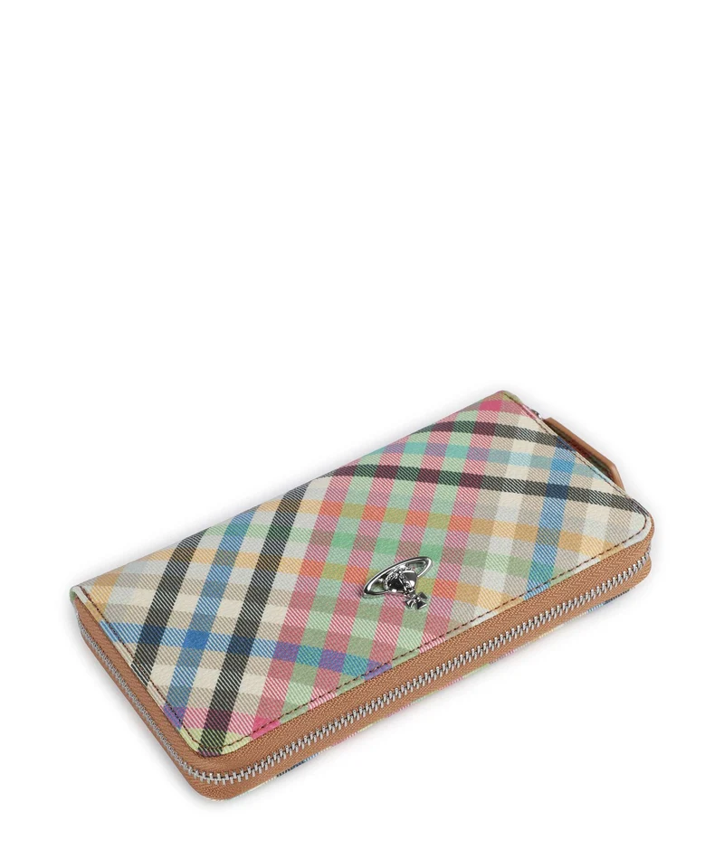 Vivienne Westwood Buccia D'Arancia Classic Portefeuille heather plaid