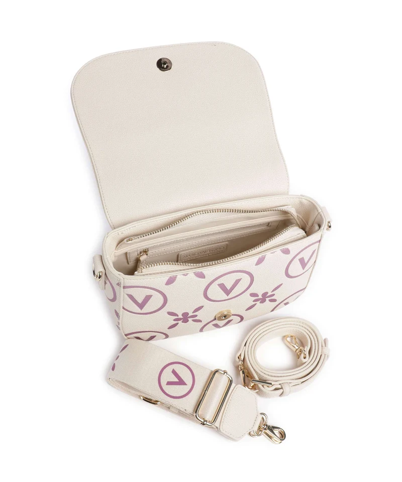 Valentino Bags Samba Re Print Sac bandoulière ecru/rosa