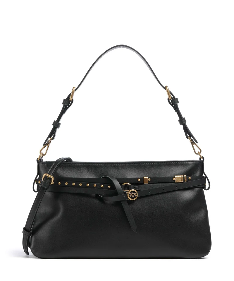 Pinko Belt Classic Sac porté épaule nero/antique gold