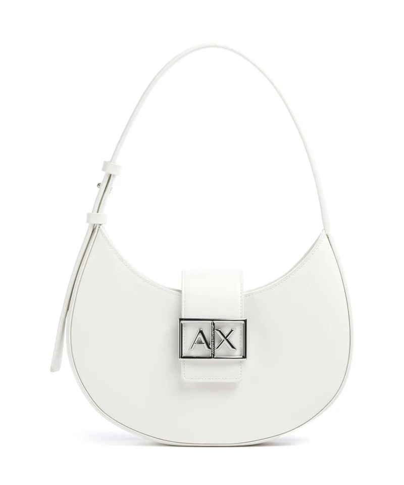 Armani Exchange Wonder Sac porté épaule off white