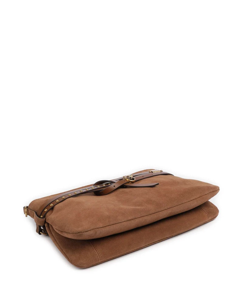 Pinko Belt Classic Sac porté épaule marrone/leone/antique gold