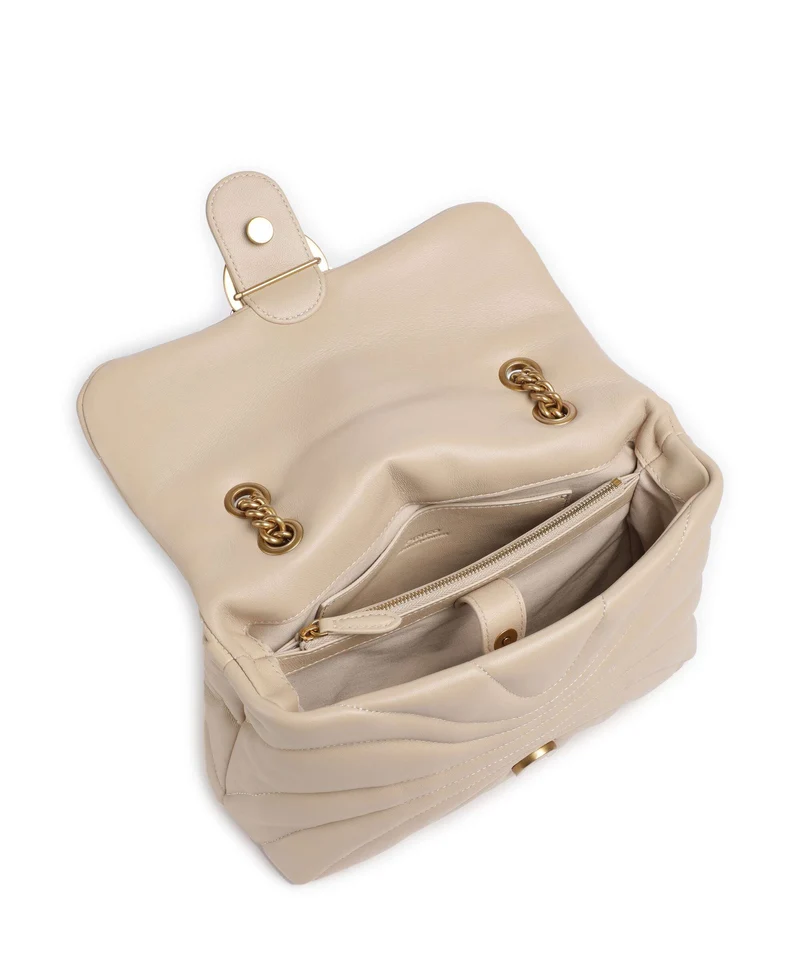 Pinko Love Puff Classic Sac porté épaule beige/grigio fumo/antique gold