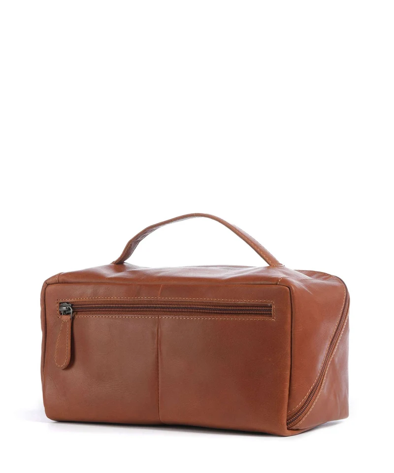 The Chesterfield Brand Wax Pull Up Cow Elmia Trousse de toilette cognac