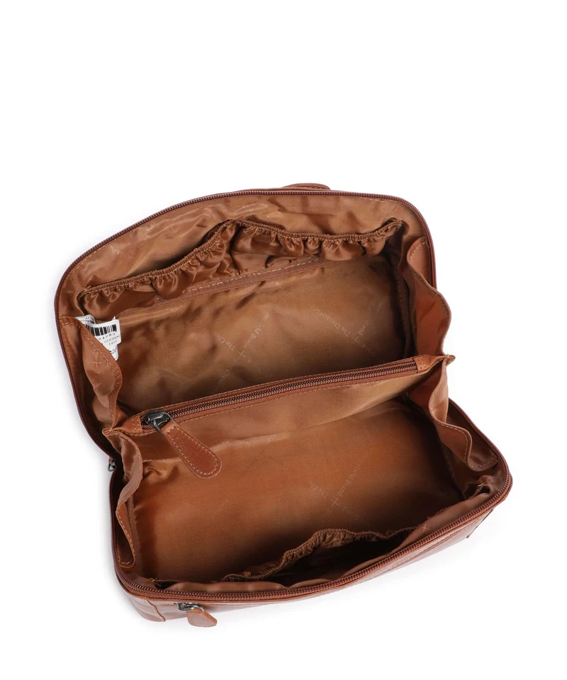 The Chesterfield Brand Wax Pull Up Cow Elmia Trousse de toilette cognac