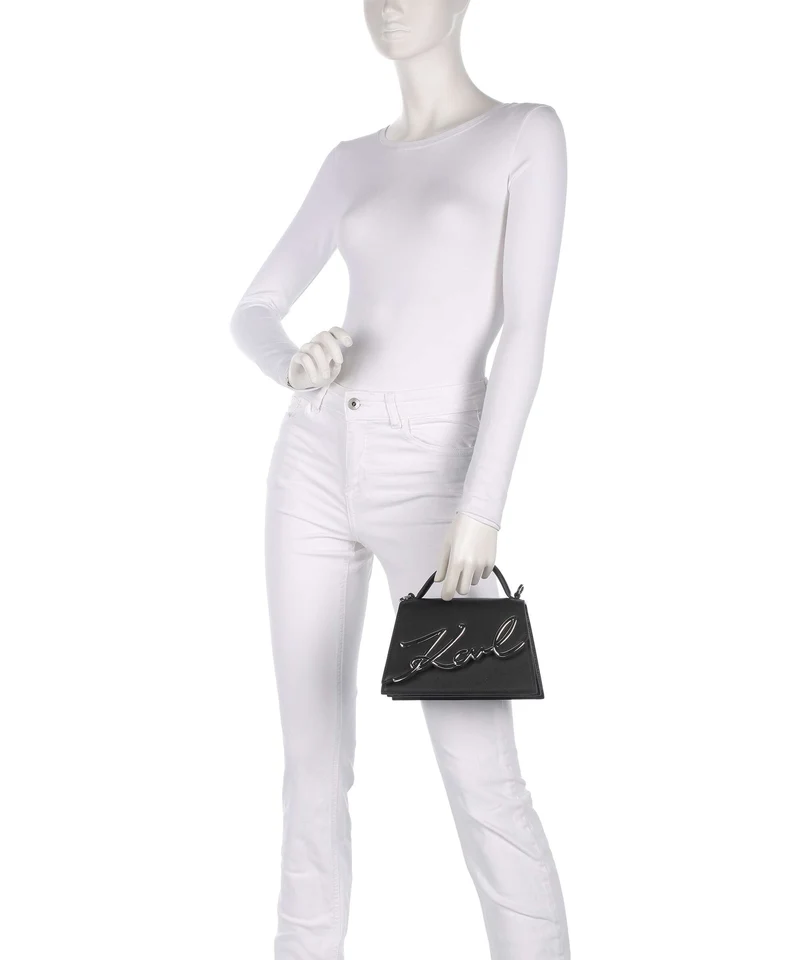 Karl Lagerfeld K/Signature 2.0 Sac bandoulière black/nickel