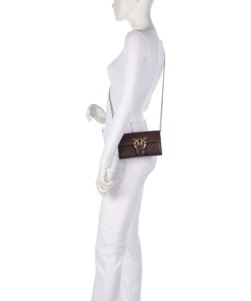 Pinko Love One Portefeuille uva di catawba/antique gold