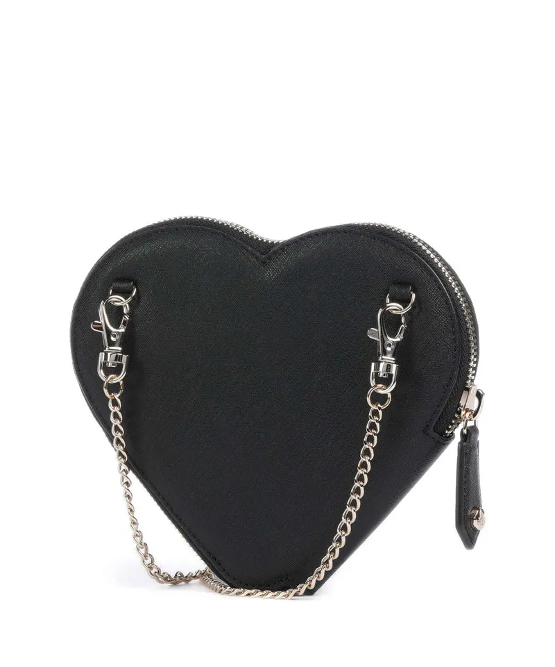 Vivienne Westwood Saffiano Heart Sac bandoulière black
