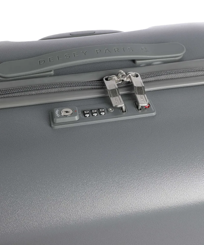 Delsey Paris x United Colors of Benetton UCB Hardside Valise 4 roues steel grey