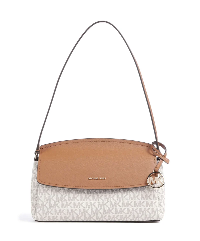 Michael Kors Landry Medium Sac porté épaule vanilla/acorn