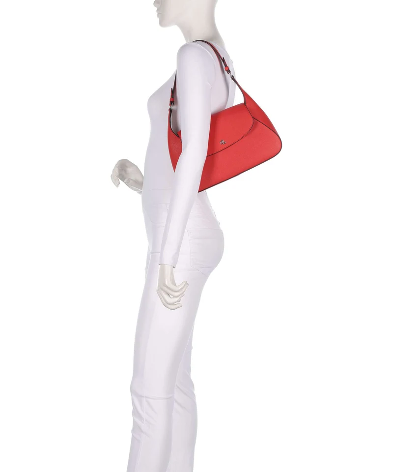 Lauren Ralph Lauren Schylar Medium Sac porté épaule bright vermillion