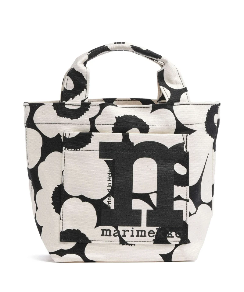 Marimekko Mono Unikko Mini Sac à main cotton/black
