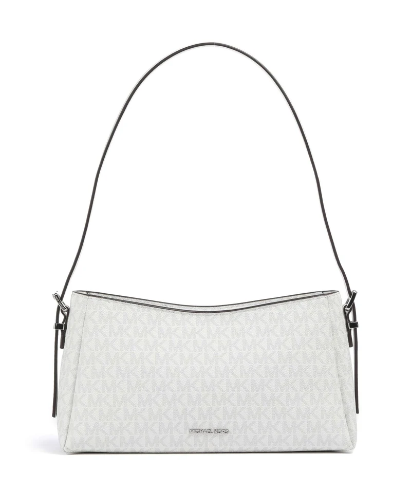 Michael Kors Moore Sac porté épaule optic white/alluminium
