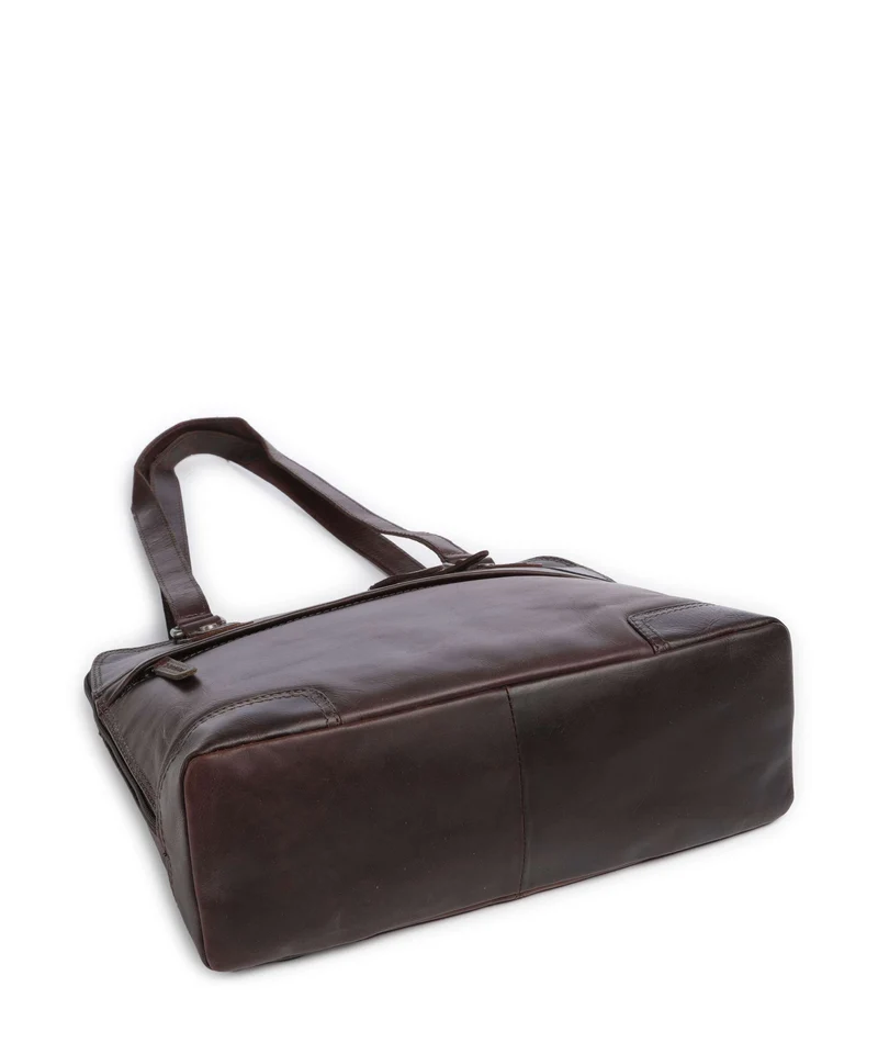 The Chesterfield Brand Wax Pull Up Cow Belgrado Sac porté épaule brown