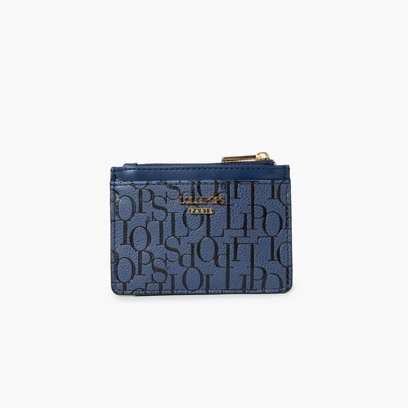 Porte cartes bleu marine Sanja