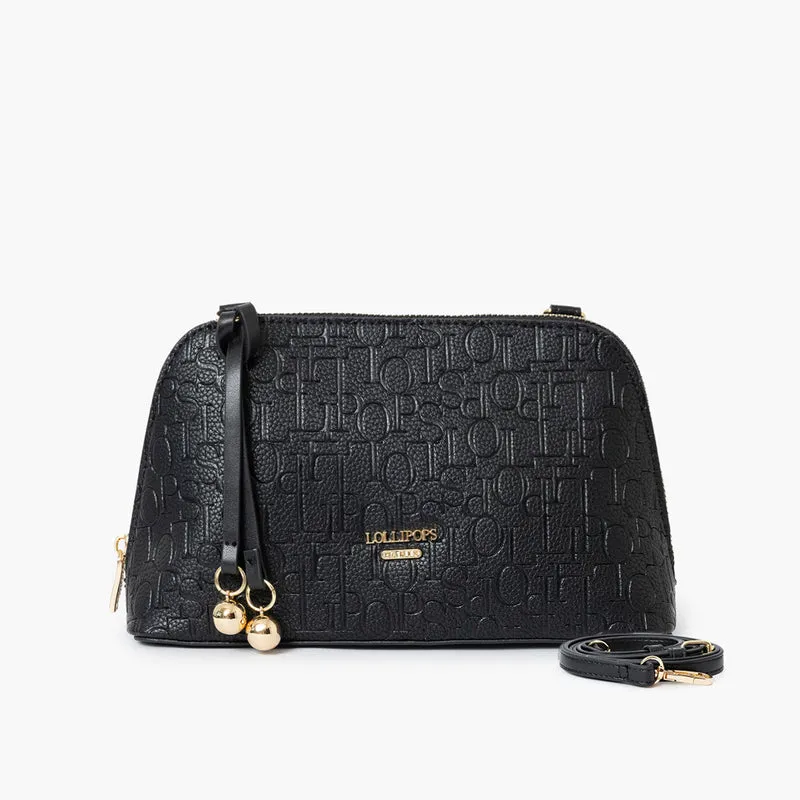 Petit sac porté épaule noir Sanja
