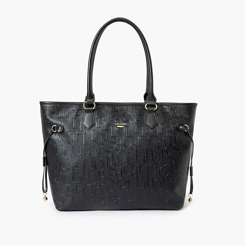Grand sac shopper noir Sanja