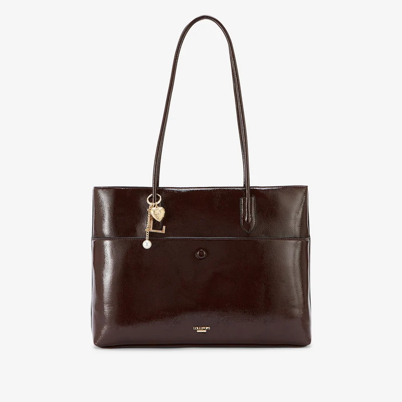 Grand sac shopper marron Rosario