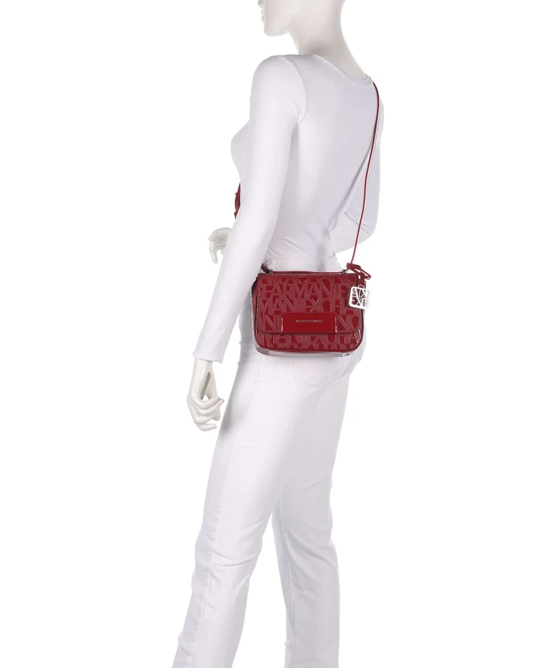 Armani Exchange Liz Patent Sac bandoulière red dahlia