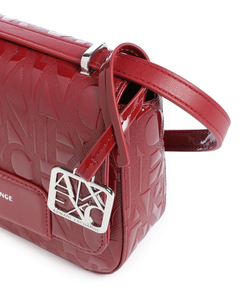 Armani Exchange Liz Patent Sac bandoulière red dahlia