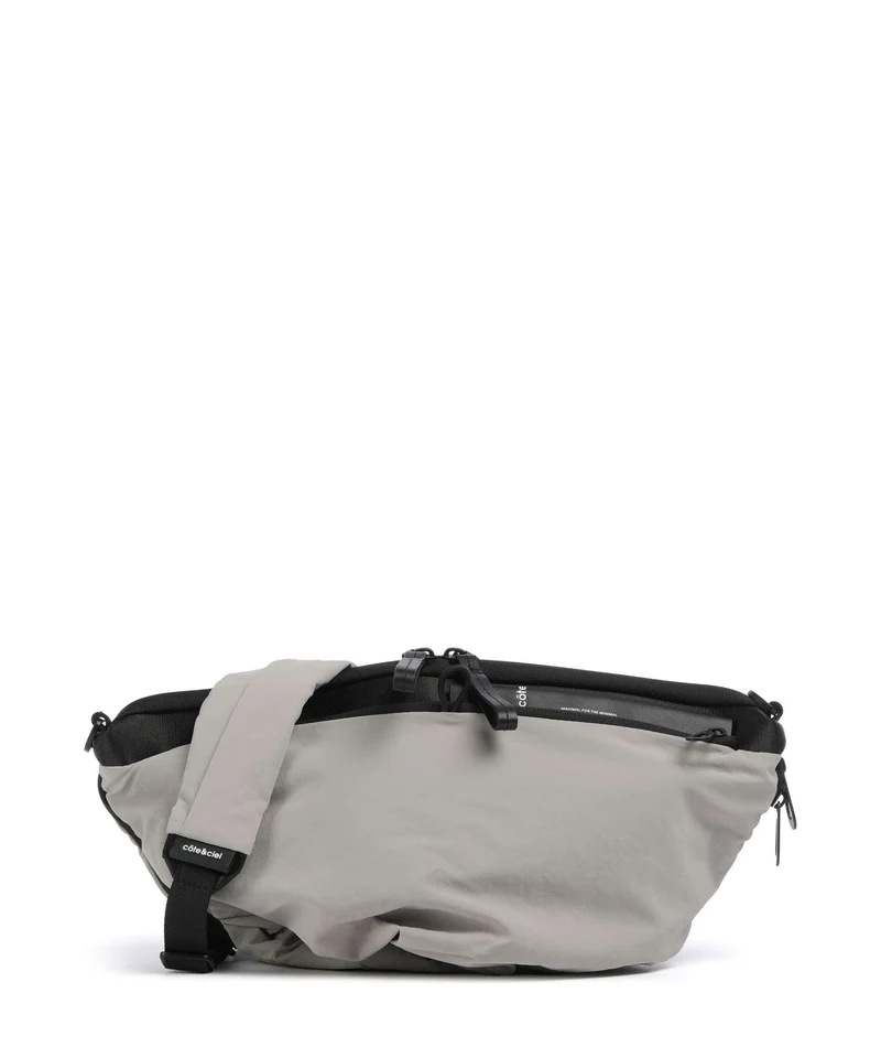 Côte&Ciel Orne Sac bandoulière light grey/sand