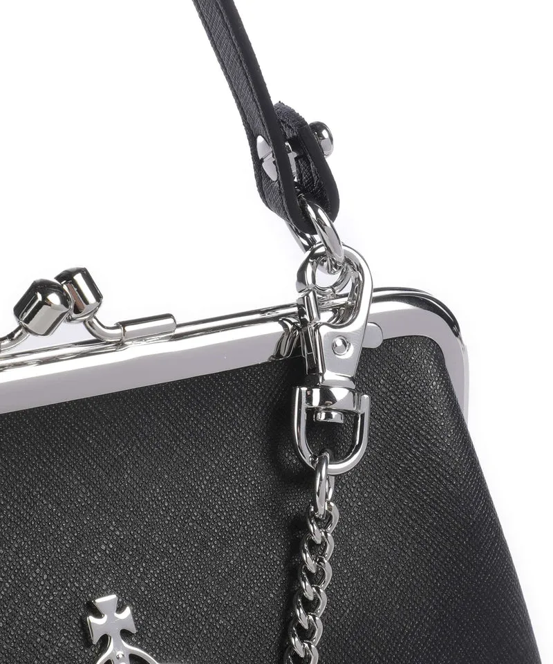 Vivienne Westwood Granny Frame Saffiano Sac bandoulière black
