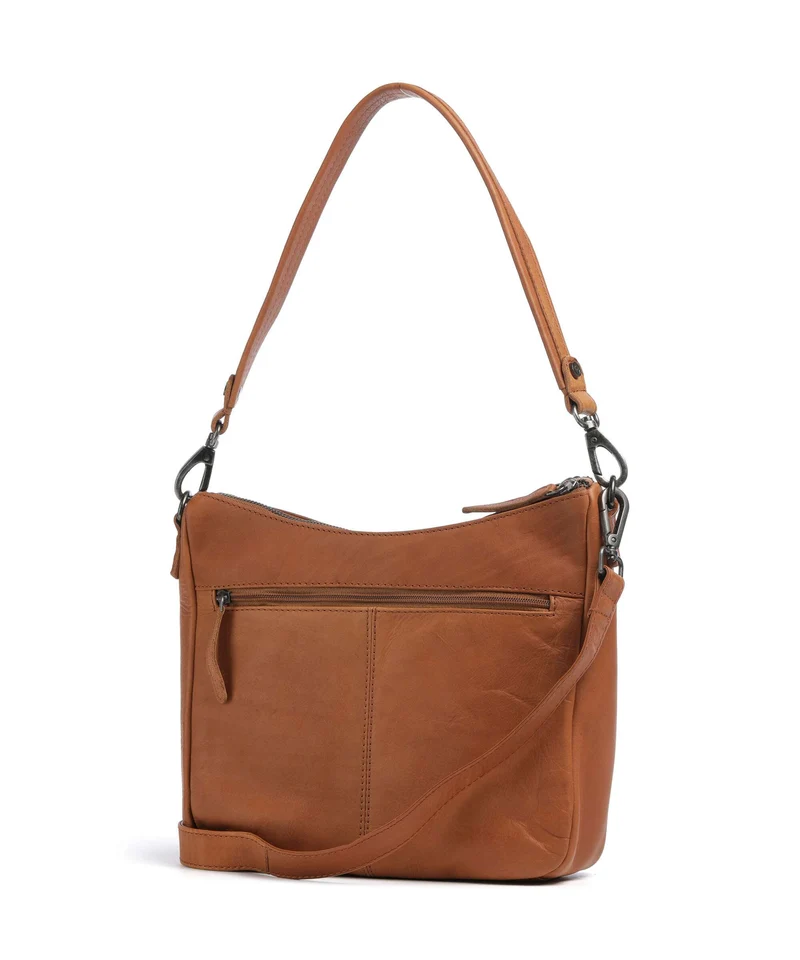 The Chesterfield Brand Wax Pull Up Cow Tivra Sac porté épaule cognac