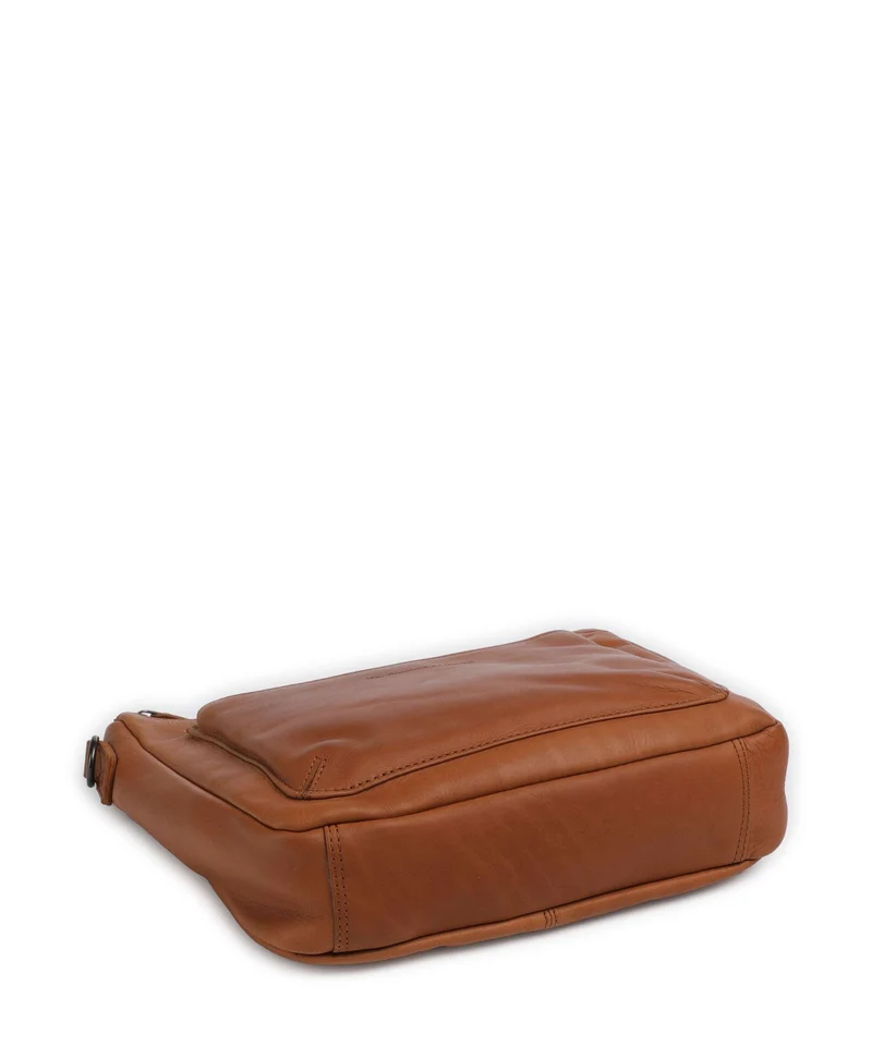 The Chesterfield Brand Wax Pull Up Cow Tivra Sac porté épaule cognac