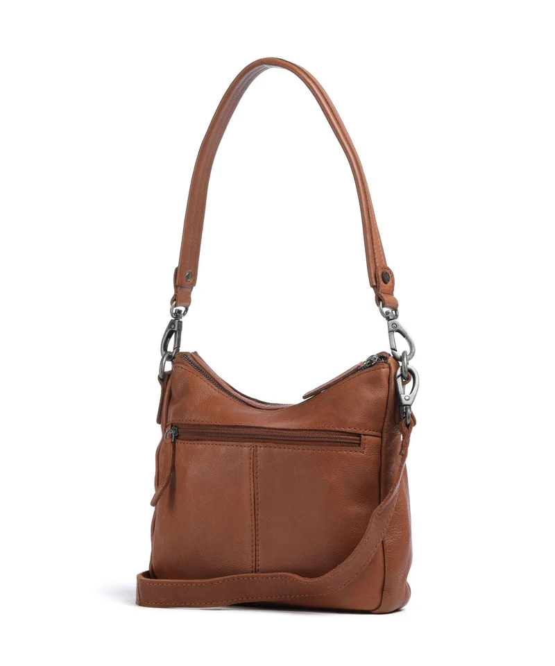 The Chesterfield Brand Washed Waxed Cow Caroline Sac bandoulière cognac