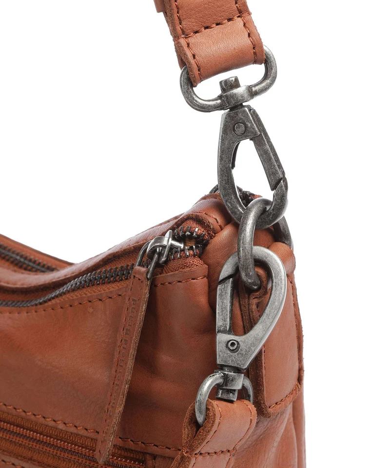 The Chesterfield Brand Washed Waxed Cow Caroline Sac bandoulière cognac