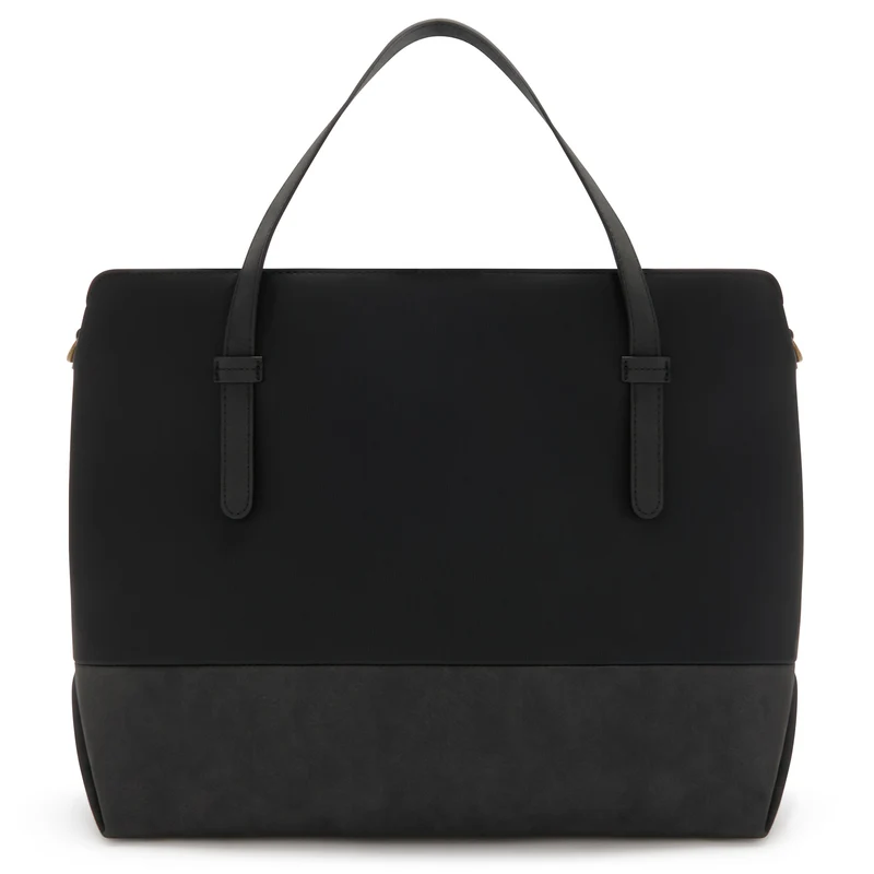 Violet Hamden Essential Bag Sac à Épaule Noir avec Compartiment pour Ordinateur Portable 13 pouces VH25034