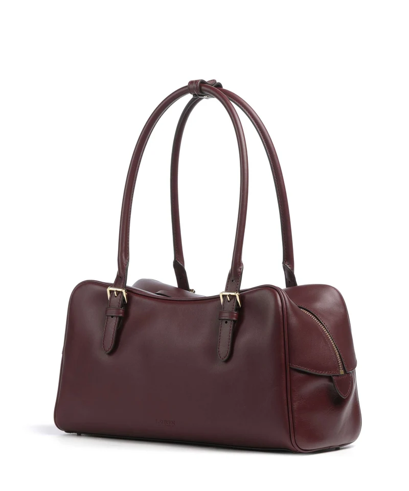 Lauren Ralph Lauren Marcy Sac porté épaule dark garnet