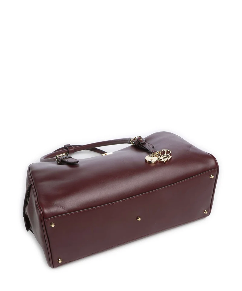 Lauren Ralph Lauren Marcy Sac porté épaule dark garnet