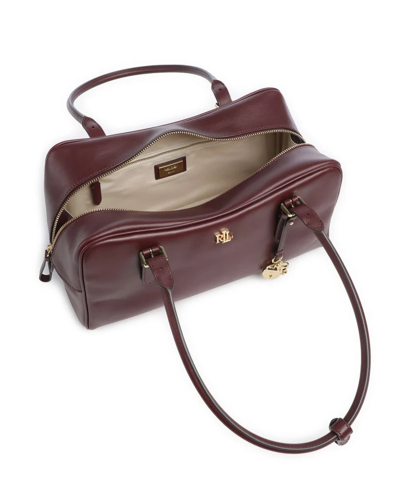 Lauren Ralph Lauren Marcy Sac porté épaule dark garnet