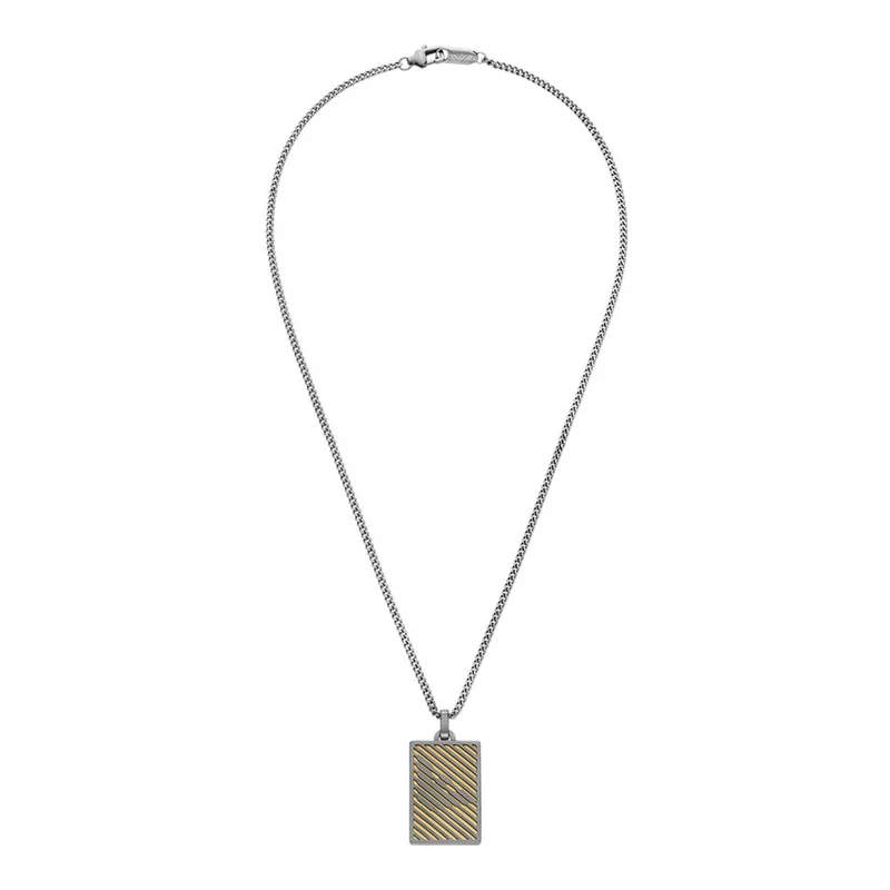 Emporio Armani Silver Stainless Steel Necklace EGS3239060