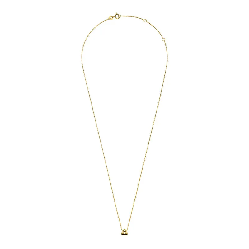 Isabel Bernard Étoiles d’Or Libra 14 Carat Gold Venetian Necklace With Horoscope IB340184