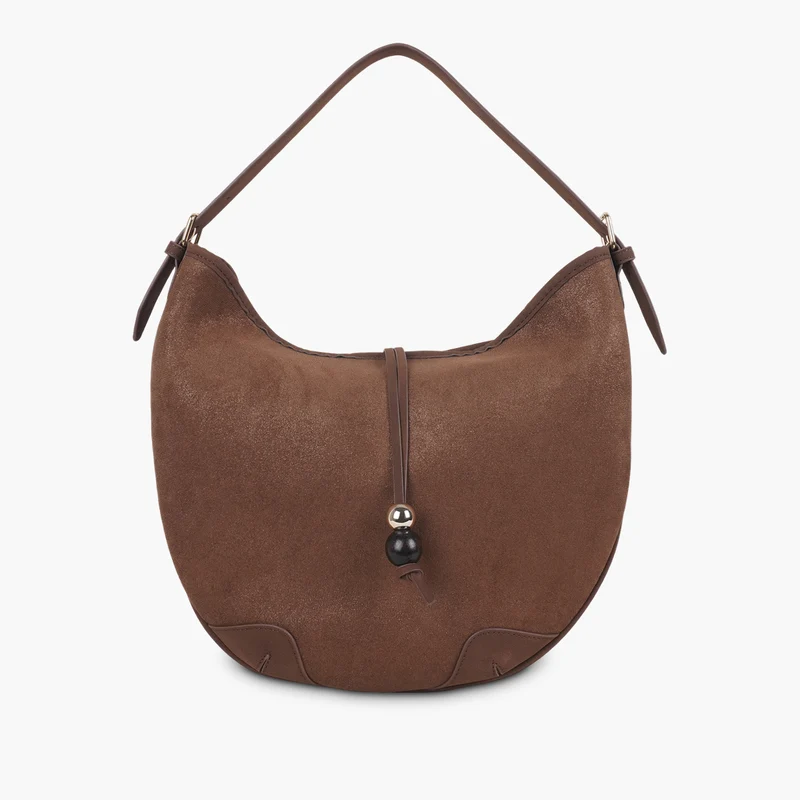 Sac marron en suédine