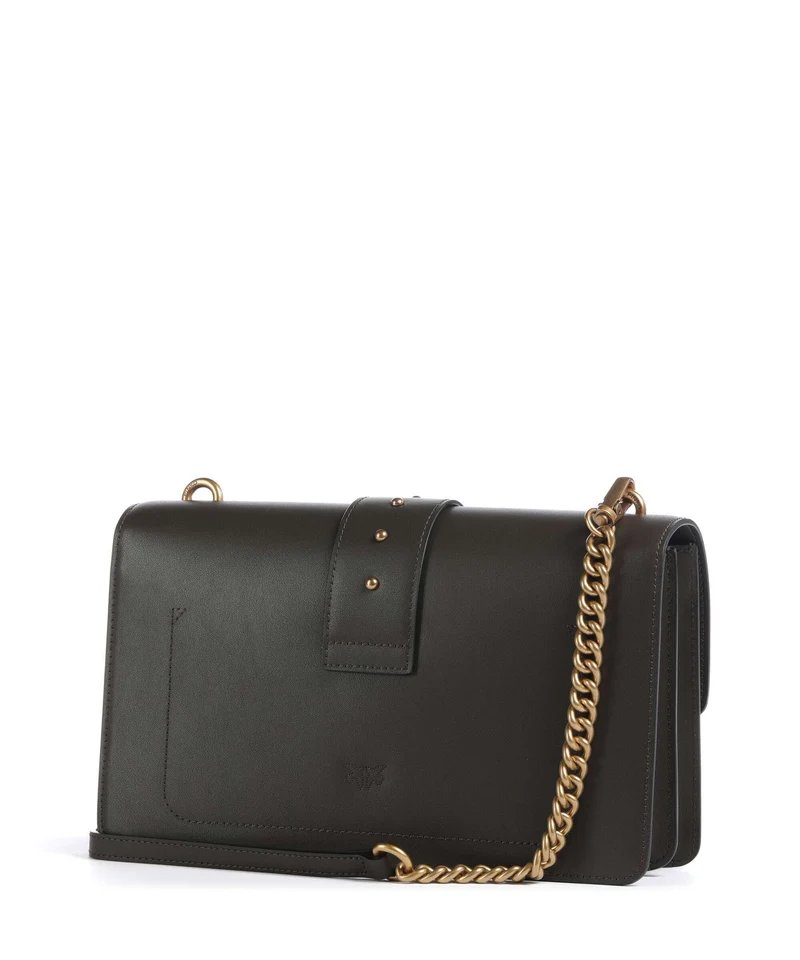 Pinko Love One Classic Sac bandoulière verde fango/antique gold