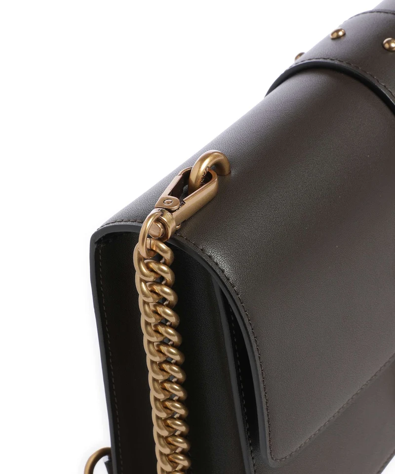 Pinko Love One Classic Sac bandoulière verde fango/antique gold