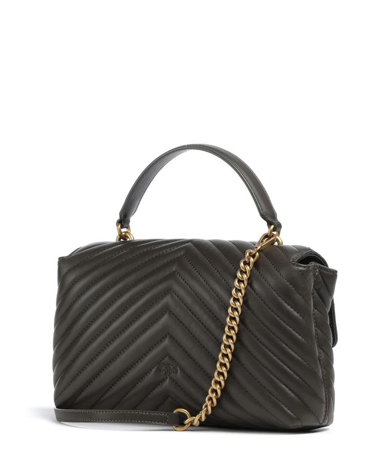 Pinko Love Lady Puff Classic Sac à main verde fango/antique gold