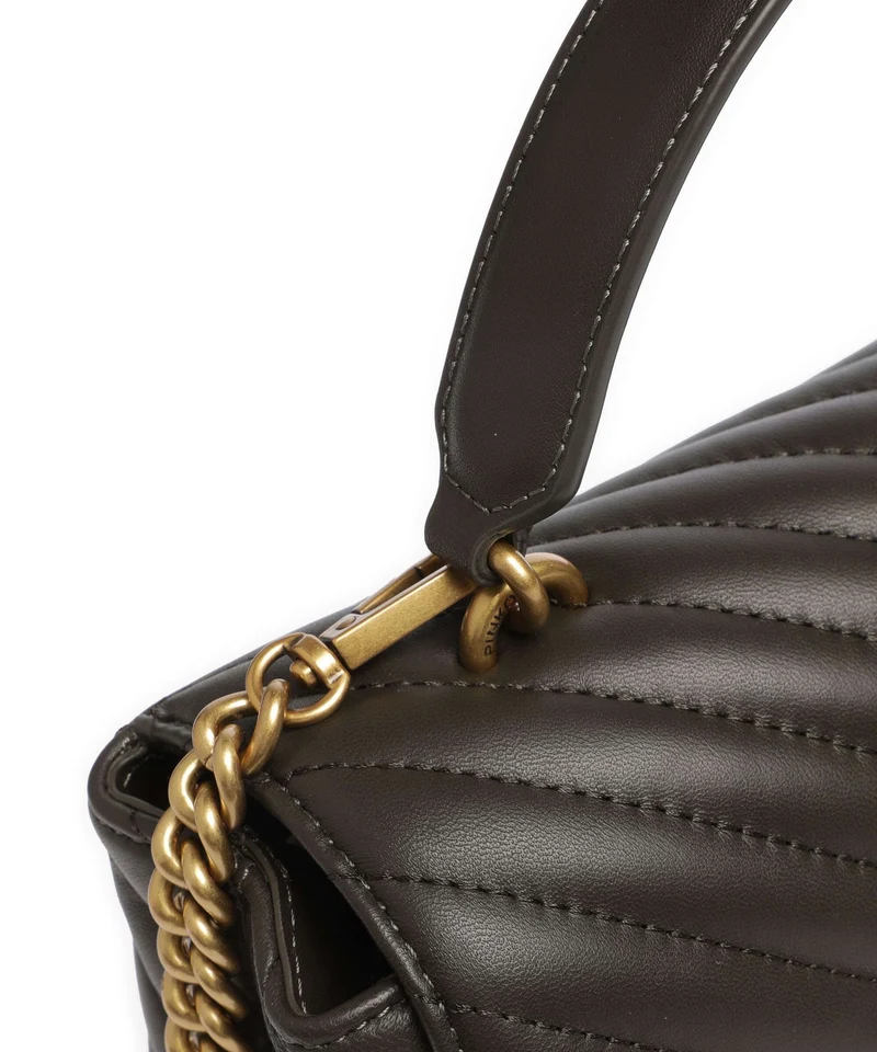 Pinko Love Lady Puff Classic Sac à main verde fango/antique gold