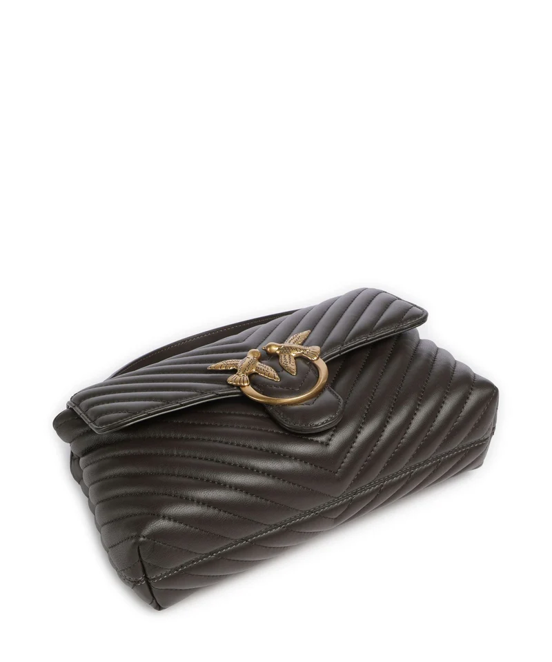 Pinko Love Lady Puff Classic Sac à main verde fango/antique gold