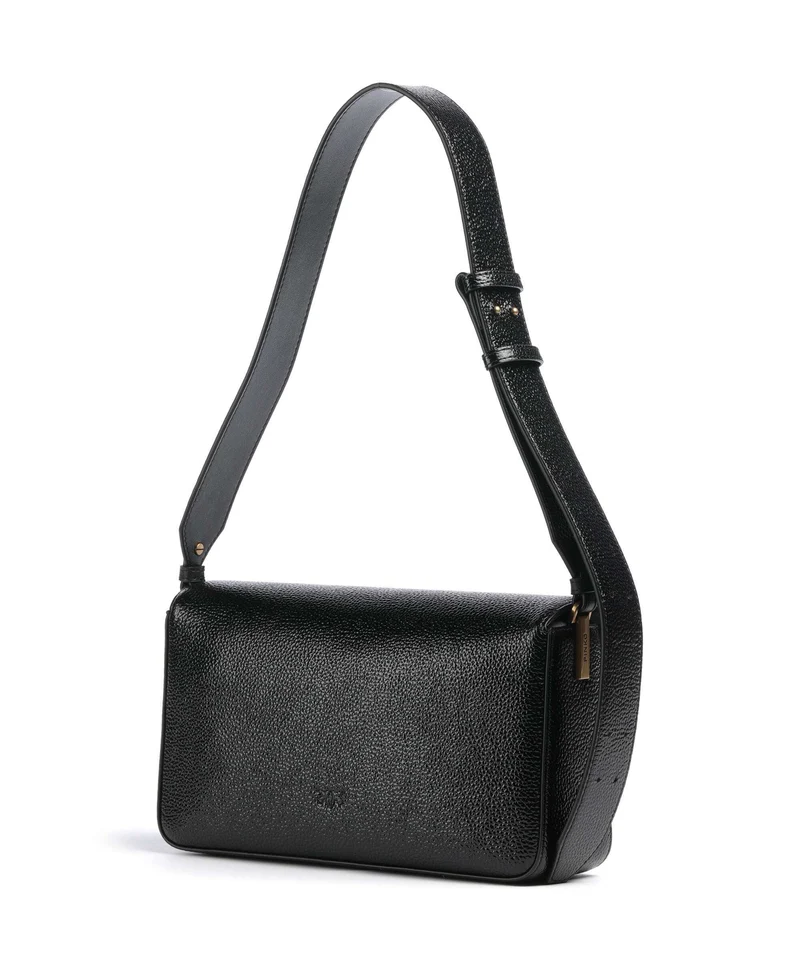 Pinko Love One Classic Slouchy Sac porté épaule nero/antique gold