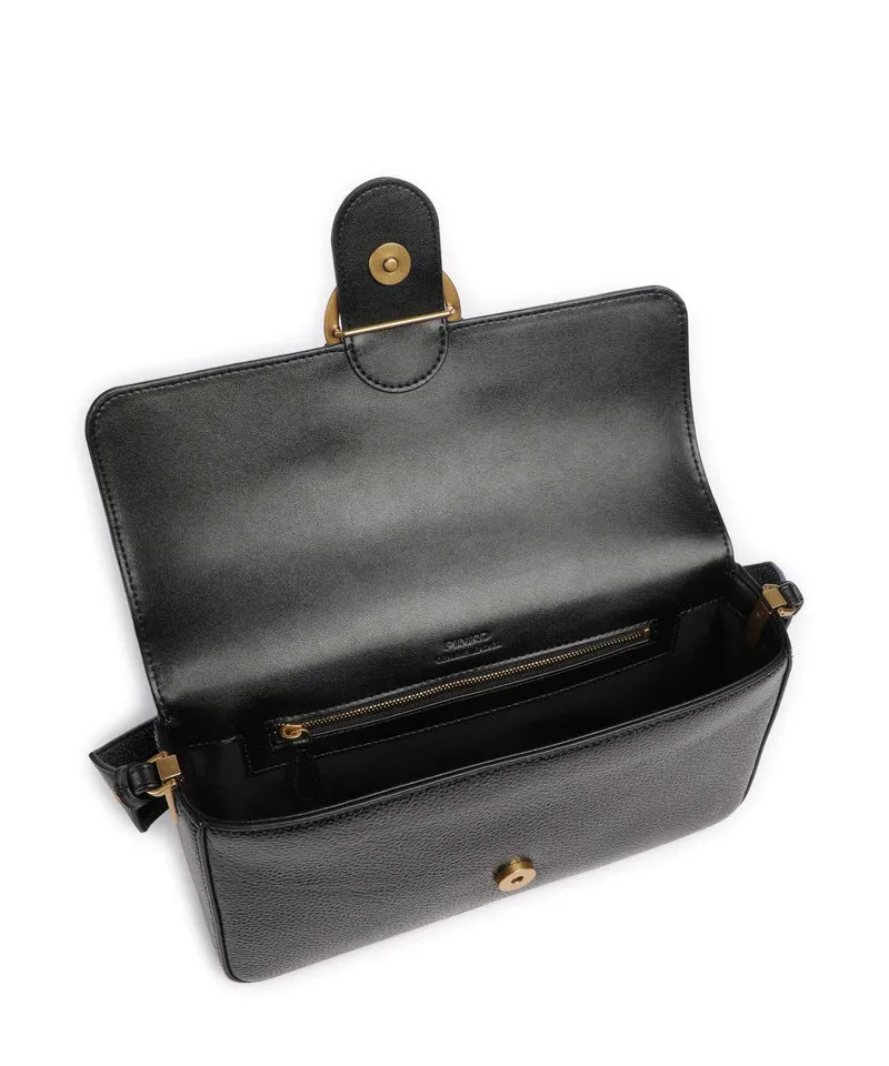 Pinko Love One Classic Slouchy Sac porté épaule nero/antique gold