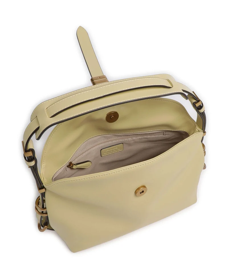 Pinko Saddle Horizontal Mini Sac porté épaule giallo vaniglia/antique gold